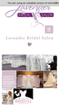 Mobile Screenshot of lavenderbridalsalon.com